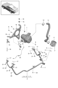 9A111323995-RADIATOR HOSE W124/E200/E220