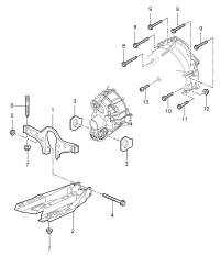 99737505501-MOUNTING-GEARBOX/E38/740