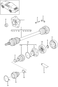 99733202450-Shaft, half swing No longer use parts here