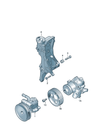 06H903143F-Brkt, for 3pt alternator And refrigerant compressor
