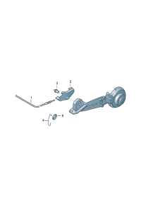 1KD609721A-Brake cable