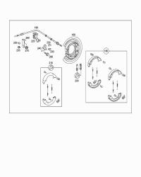 1634200220-HAND BRAKE SHOE KIT W140 ALL