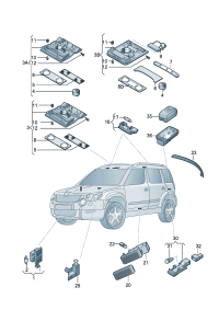 5L0945105-Reflector Bumper