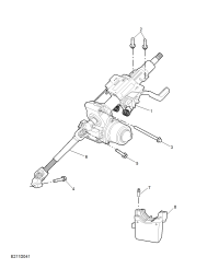 10976089-Column, steering upper