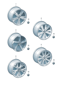 4M8601025G-Wheel rim-aluminium alloy  Colour code: