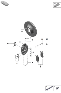 9GT698451G-1 SET OF BRAKE PADS FOR DISC BRAKE REAR