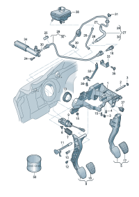 8K1721140B-Pedal-brake  D  -30.11.2009