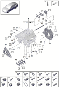 9A710315104-Sealing flange Porsche panamera:    Deprecated parts