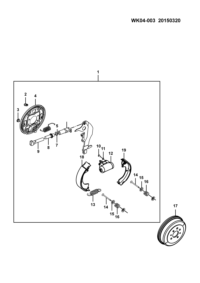 24567213-Cylinder assy-rear brake