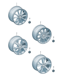 89G601025H-Wheel rim-aluminium alloy   Colour code: