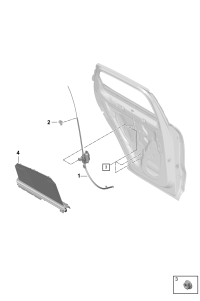 9Y0959911A-Drive, sunshade roller