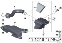 13717613822-Muffler, intake air