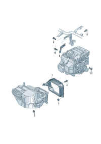 1ED260377-PORSCHE CAYENNEAIR DUCT CENTRE