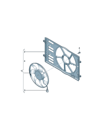 5QD121203B-Radiator, fan & Grommet, fan  D-23.02.2015