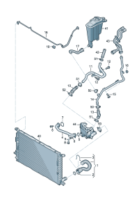 8K0121055-WATER HOSE