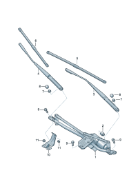 8J1998002-WIPER BLADE/AUDI A4/A5-2016 +