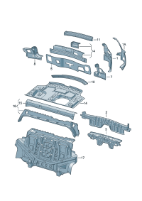 8E5809649A-Bracket assy-tail lamp