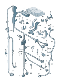 1J1971090JS-Harness, engine room
