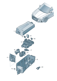 5WD937125A-Box, electric Central electric unit