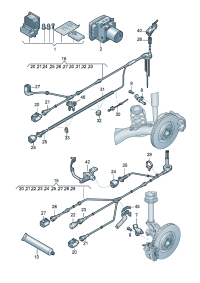8U0927903A-Sensor, speed Brake pad Wire, wear indicator   D  -05.11.2012