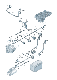 18D971349BD-Harness, for starter & Alternator 3g  D-06.04.2020