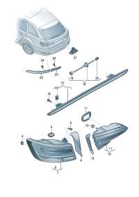 8W0945106E-RIGHT -RIGHT SMALL