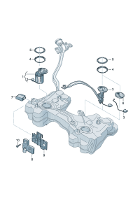 5Q0919087R-Fuel pump Porsche panamera: Excludes:   D -14.04