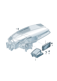 8Y0919605-Display unit Surface-w/soft touch