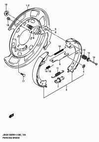 5460077K00-SHOE SET, PARKING BRAKE