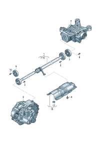 8J0521101N-PORSCHE CAYENNE CARDAN SHAFT