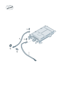 1EA971227-Harness, battery, Connecting wire, Potential distributor, Transformer