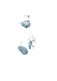 7L0907719A-Protector assy, for tilt And immobilizer unit