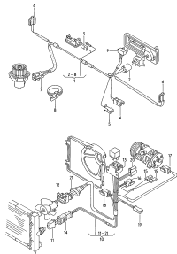 1GD971281-Harness, for power Fan   Porsche panamera:  F 1G-RW000 001 *