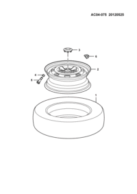 24539855-13 x 4.5B wheel (N107L for use after 2012.07.01)