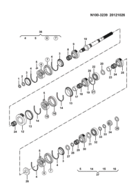 LJ1701129-Ring and gear, low speed synchronizer