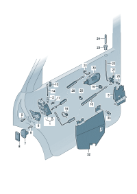 8D0839015A-AUDI TT MK2 WINDOW MECHANISM