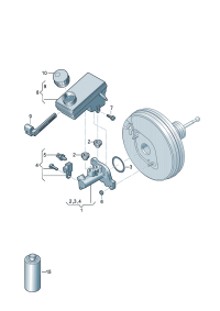 1S1611019-Brake master cyl Porsche panamera: