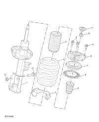 10971096-Damper, front suspension