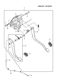 23876723-Flexible shaft assy-clutch