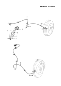 23920916-Sensor assy-speed, rear wheel