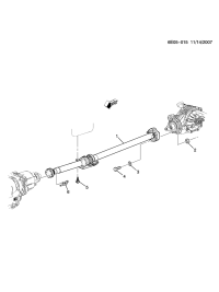 25771588-Shaft (using VIN 123823 and previous latest 6 2nd designs see 15210791) (including 6) (AC-DELCO #257