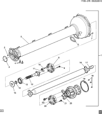 19302513-BEARING,FRT PROP SHF(KIT)(INCLS 14,15)(PART OF 1)(ACDelco #19302513)