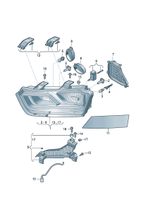 8U0941003M-Halogen headlamp (For traffic only)