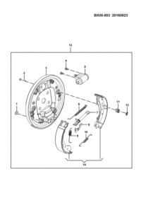 23938188-Cylinder assy-rr brake