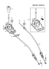 24554520-Shaft assy-shift flexible