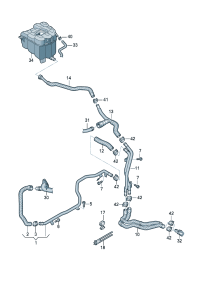 7P0121070AE-Coolant pipe & Coolant hose