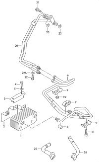 330317019-TRANSMISSION OIL COOLER BMW G30, G12, B48