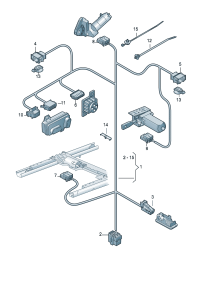 8UD971366P-Wire, seat tray