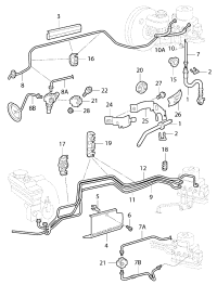 1J0614723B-Hose-brake from the hydraulic system to the brake