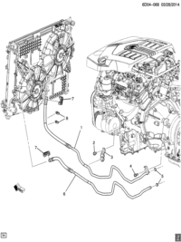 19331383-Hose, oil cooler lower (w/stop) (incl. 7) (AC-DELCO #19331383)
